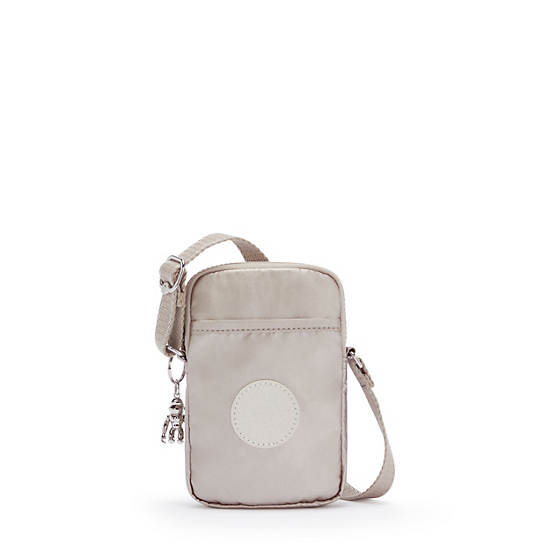 Torba Na Telefon Kipling Tally Metallic Crossbody Beżowe | PL 1847VR